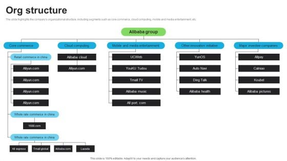 E Commerce Company Investor Funding Elevator Pitch Deck Org Structure Rules PDF