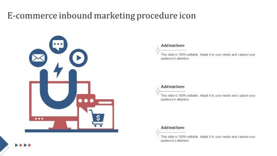 E Commerce Inbound Marketing Procedure Icon Sample PDF