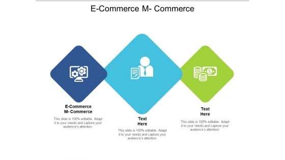 E Commerce M Commerce Ppt PowerPoint Presentation Deck Cpb