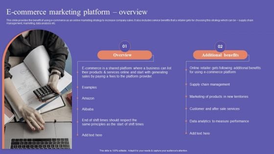 E Commerce Marketing Platform Overview Ecommerce Marketing Techniques Summary PDF