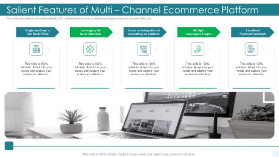 E Commerce Platform Investor Fundraising Elevator Salient Features Of Multi Channel Ecommerce Platform Pictures PDF