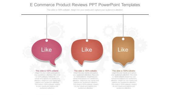 E Commerce Product Reviews Ppt Powerpoint Templates