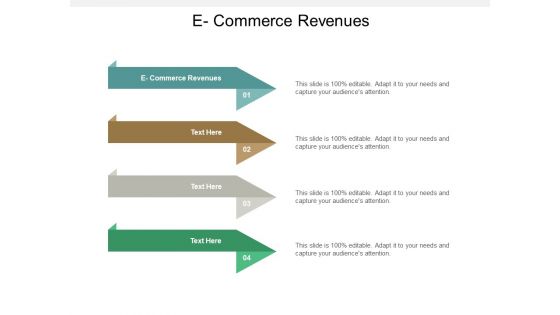 E Commerce Revenues Ppt PowerPoint Presentation Portfolio Rules Cpb