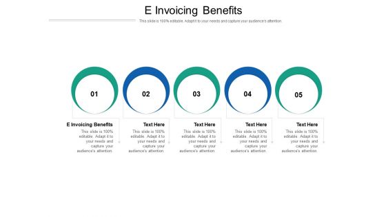 E Invoicing Benefits Ppt PowerPoint Presentation Infographic Template Inspiration Cpb Pdf