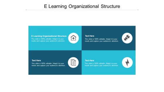 E Learning Organizational Structure Ppt PowerPoint Presentation Professional Template Cpb