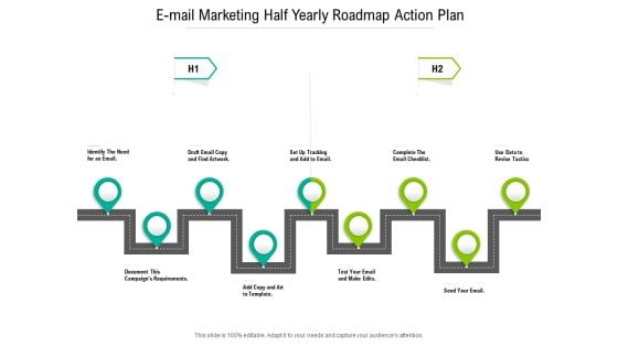 E Mail Marketing Half Yearly Roadmap Action Plan Ideas