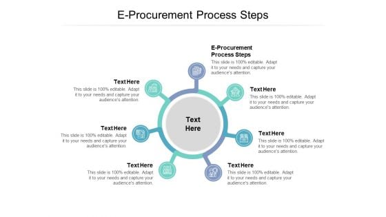 E Procurement Process Steps Ppt PowerPoint Presentation Pictures Outfit Cpb