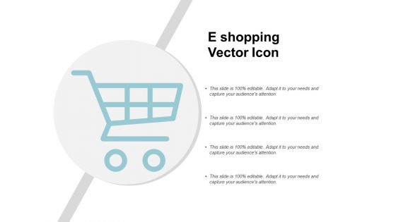 E Shopping Vector Icon Ppt PowerPoint Presentation Outline Themes