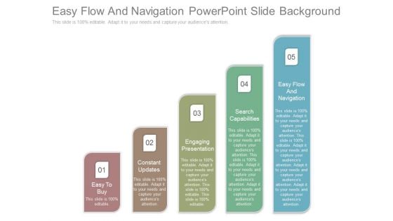 Easy Flow And Navigation Powerpoint Slide Background