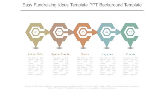 Easy Fundraising Ideas Template Ppt Background Template