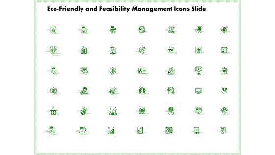 Eco Friendly And Feasibility Management Icons Slide Sample PDF