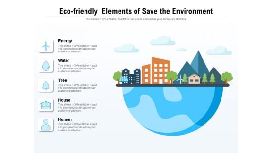 Eco Friendly Elements Of Save The Environment Ppt PowerPoint Presentation File Graphics Template PDF