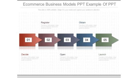 Ecommerce Business Models Ppt Example Of Ppt