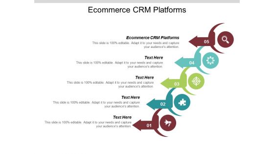 Ecommerce CRM Platforms Ppt PowerPoint Presentation Icon Display Cpb