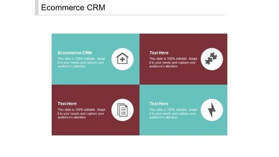 Ecommerce CRM Ppt PowerPoint Presentation Model Inspiration Cpb