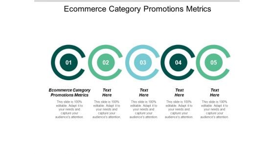 Ecommerce Category Promotions Metrics Ppt PowerPoint Presentation Icon Clipart Cpb