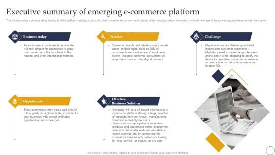 Ecommerce Company Analysis Ecommerce Company Analysis Executive Summary Of Emerging Ecommerce Platform Formats PDF