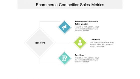 Ecommerce Competitor Sales Metrics Ppt PowerPoint Presentation Icon Slideshow Cpb