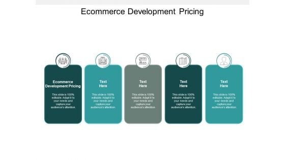 Ecommerce Development Pricing Ppt PowerPoint Presentation File Gallery Cpb