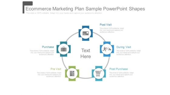 Ecommerce Marketing Plan Sample Powerpoint Shapes