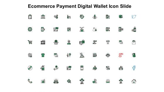 Ecommerce Payment Digital Wallet Icon Slide Technology Ppt PowerPoint Presentation Icon Objects