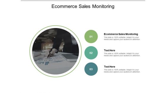 Ecommerce Sales Monitoring Ppt PowerPoint Presentation Pictures Grid Cpb