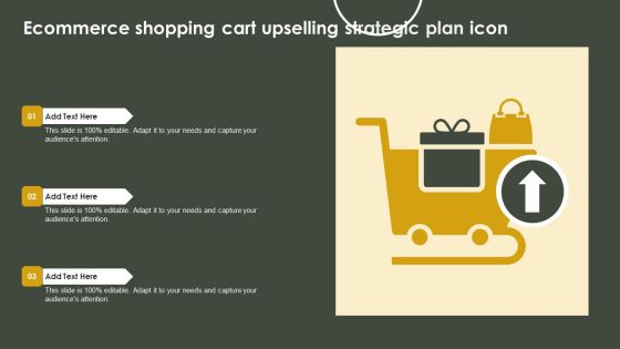 Ecommerce Shopping Cart Upselling Strategic Plan Icon Guidelines PDF