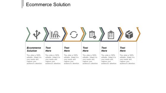 Ecommerce Solution Ppt PowerPoint Presentation Ideas Graphics Download Cpb