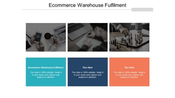 Ecommerce Warehouse Fulfilment Ppt PowerPoint Presentation Pictures Aids Cpb