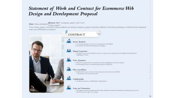 Ecommerce Web Design And Development Proposal Ppt PowerPoint Presentation Complete Deck With Slides