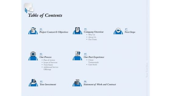 Ecommerce Web Design And Development Table Of Contents Ppt Layouts Skills PDF