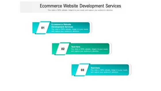 Ecommerce Website Development Services Ppt PowerPoint Presentation Model Picture Cpb Pdf