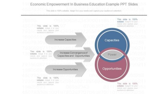 Economic Empowerment In Business Education Example Ppt Slides