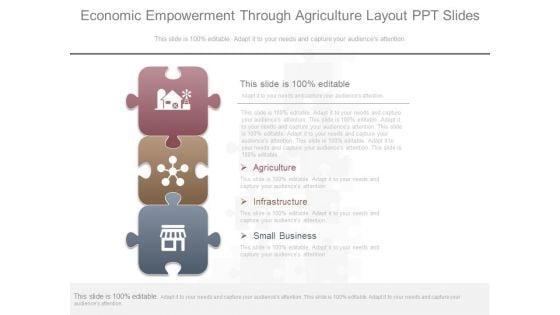 Economic Empowerment Through Agriculture Layout Ppt Slides