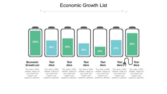 Economic Growth List Ppt PowerPoint Presentation Summary Aids Cpb