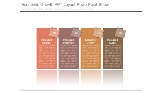 Economic Growth Ppt Layout Powerpoint Show