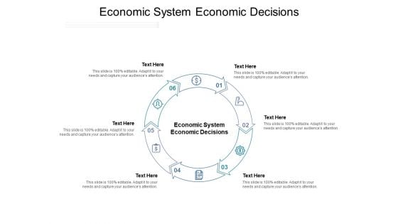 Economic System Economic Decisions Ppt PowerPoint Presentation Portfolio Graphics Pictures Cpb Pdf