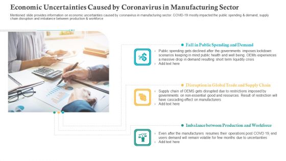 Economic Uncertainties Caused By Coronavirus In Manufacturing Sector Ppt Outline PDF