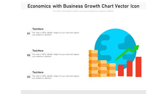 Economics With Business Growth Chart Vector Icon Ppt PowerPoint Presentation File Rules PDF