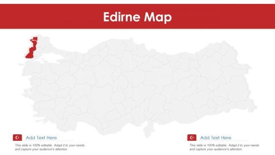 Edirne Map PowerPoint Presentation PPT Template PDF