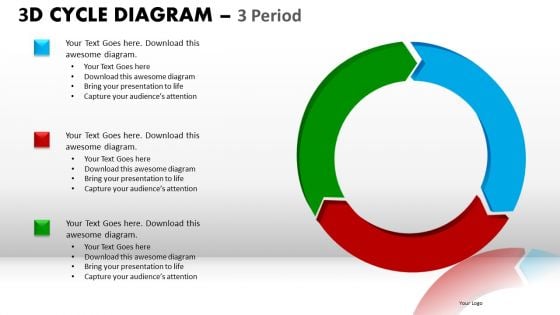 Editable Ppt Slides 3 Stage Cycle Diagrams PowerPoint Slides