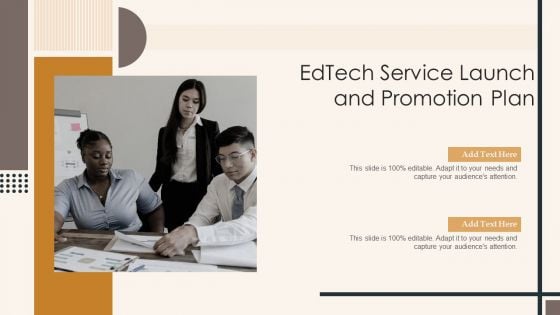 Edtech Service Launch And Promotion Plan Mockup PDF