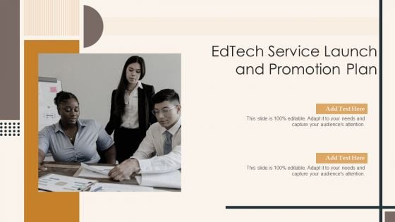 Edtech Service Launch And Promotion Plan Mockup PDF Edtech Service Launch And Promotion Plan Mockup PDF