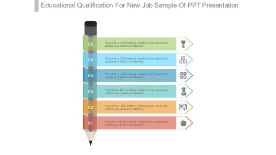 Educational Qualification For New Job Sample Of Ppt Presentation
