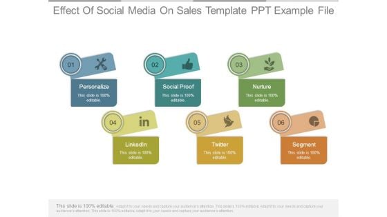 Effect Of Social Media On Sales Template Ppt Example File