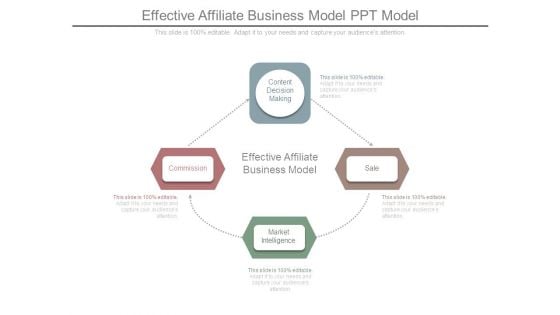 Effective Affiliate Business Model Ppt Model