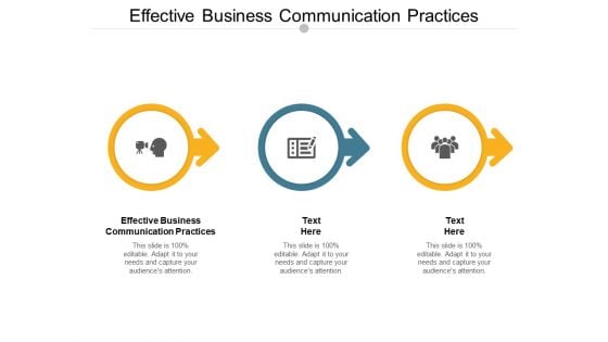 Effective Business Communication Practices Ppt PowerPoint Presentation Pictures Background Cpb