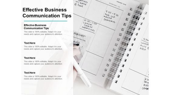 Effective Business Communication Tips Ppt PowerPoint Presentation Inspiration Brochure Cpb