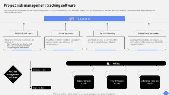 Effective Business Project Risk Mitigation Plan Project Risk Management Tracking Software Information PDF