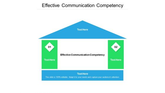 Effective Communication Competency Ppt PowerPoint Presentation Outline Themes Cpb